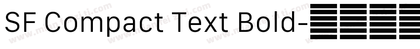 SF Compact Text Bold字体转换